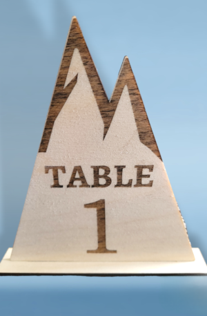 Wedding Table number engraved