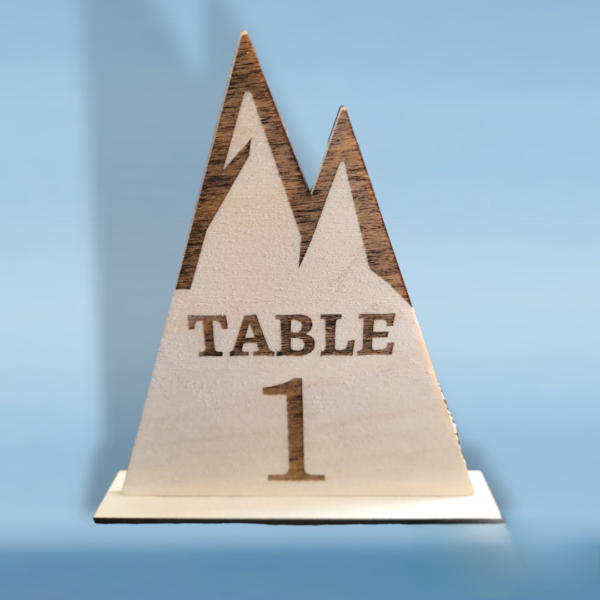 Wedding Table number engraved