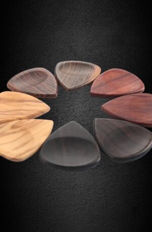 Engraved Wood Guitar Picks