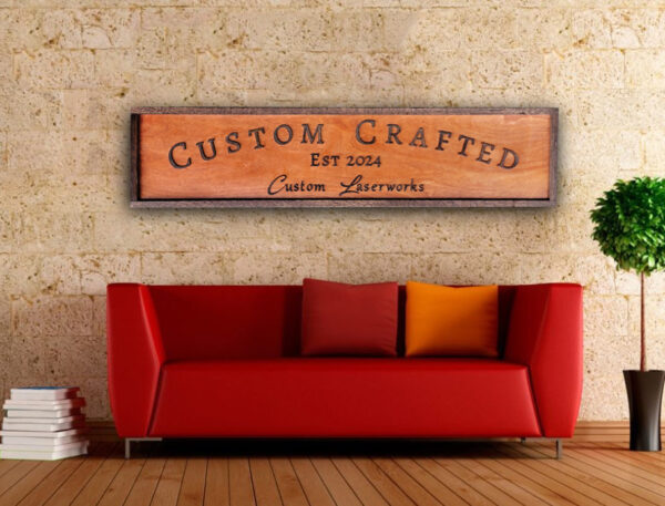 Custom Wooden Signs in Frames