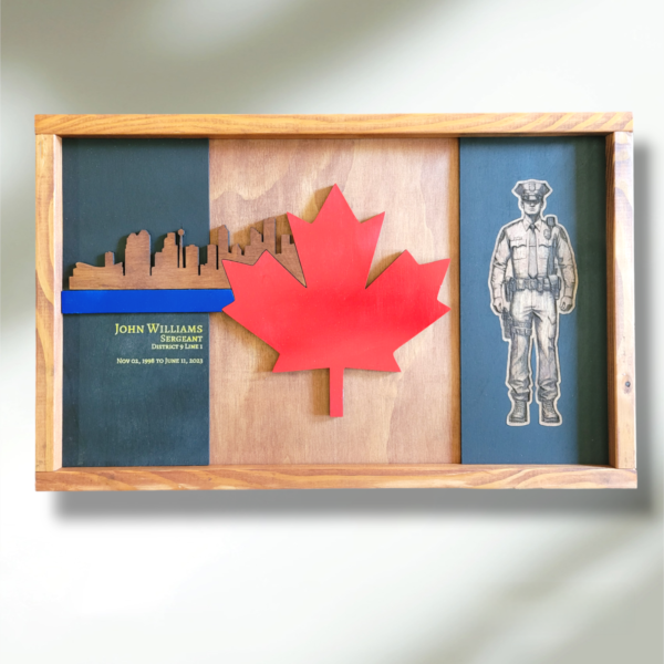 Police and Fire Retirement Plaques