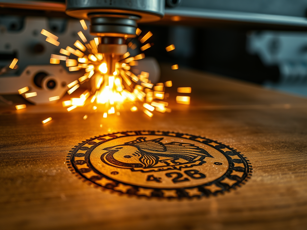 Laser engraving Calgary on wood