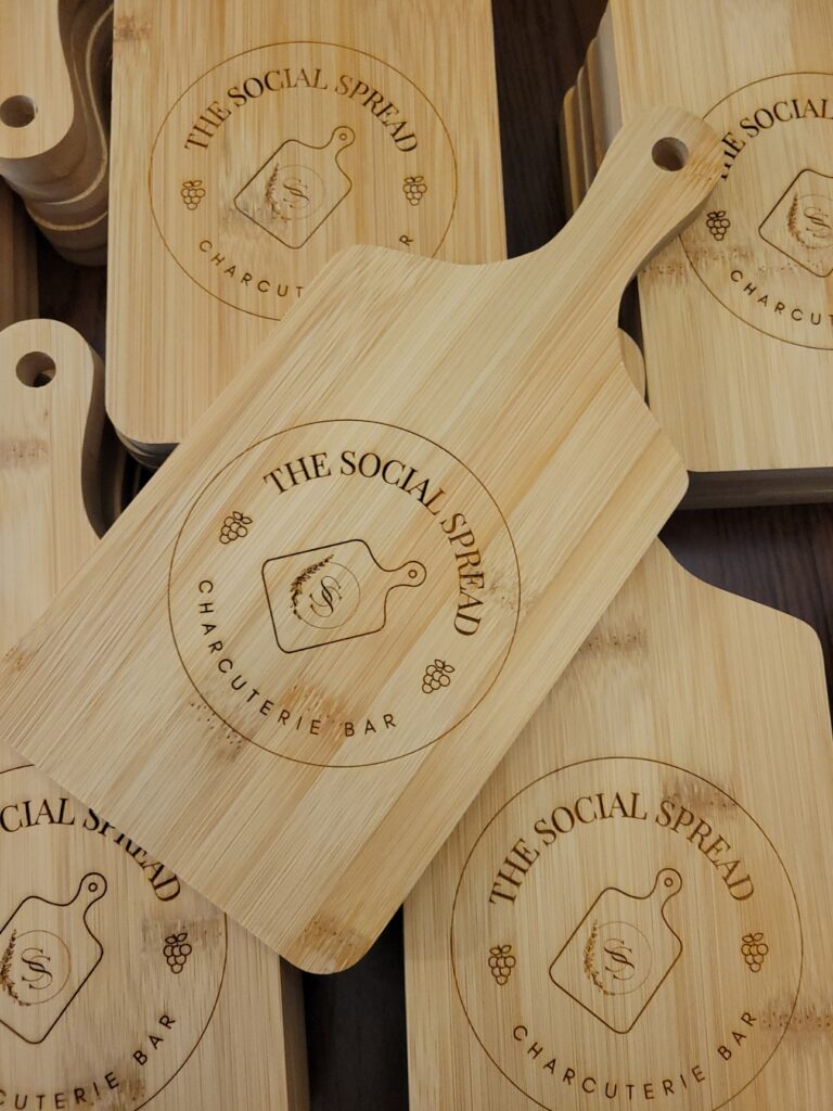 Custom engraving for business branding