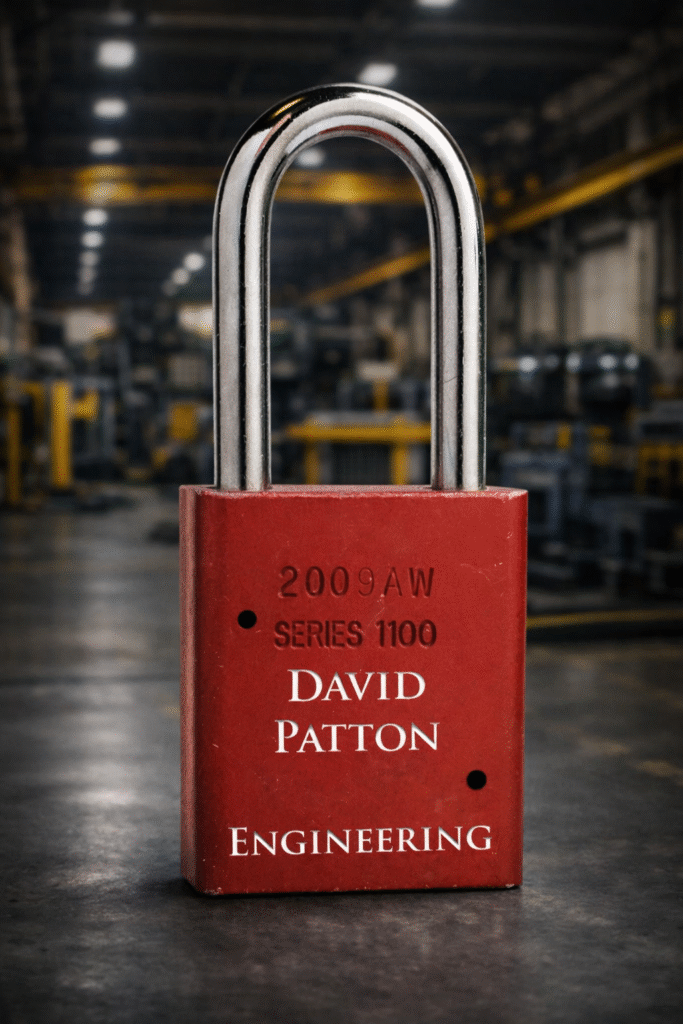 Engraved Lock for Lock-out LOTO
